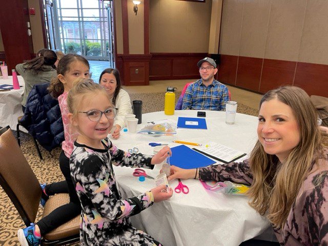 kids doing crafts